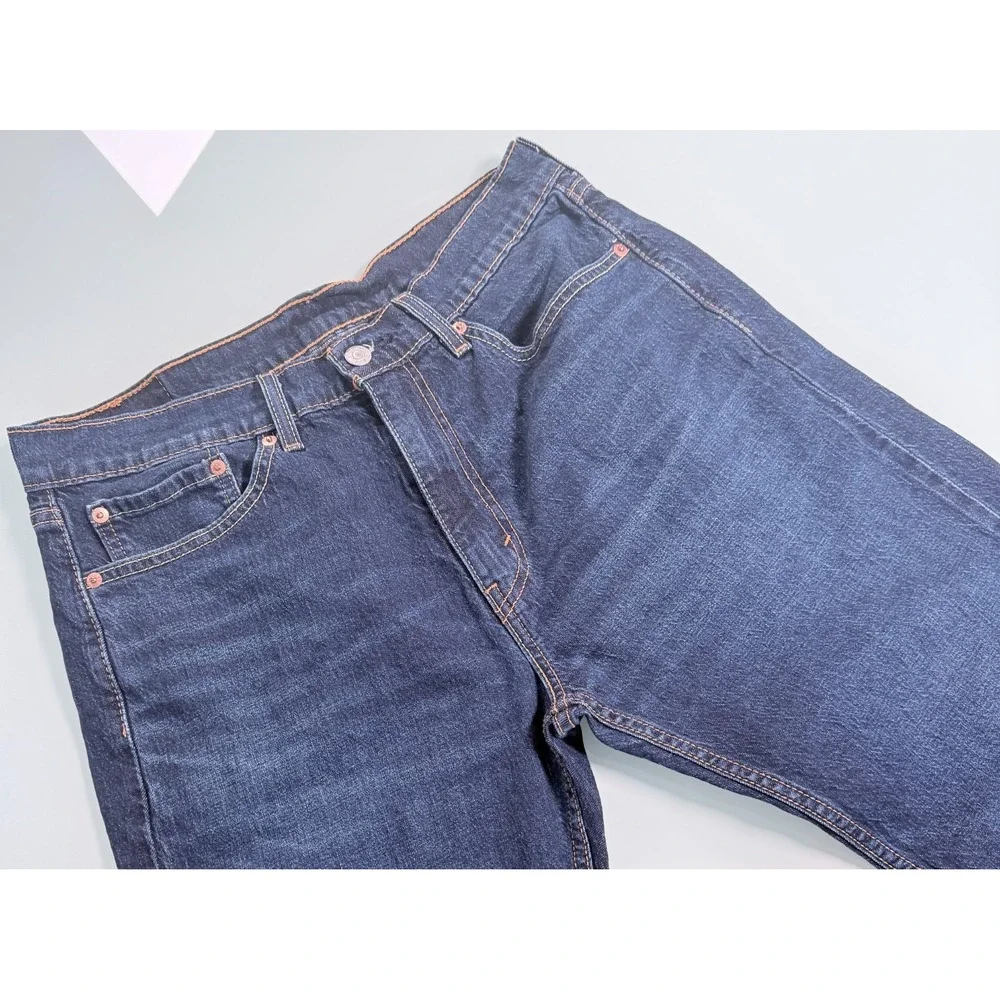 Levi's 505 Red Tag Jeans Mens 33x30 Dark Wash Blue Denim Preppy